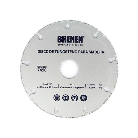 Disco de Tungsteno para Madera